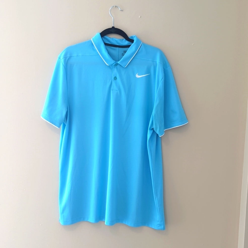Men's Teal Nike Polo